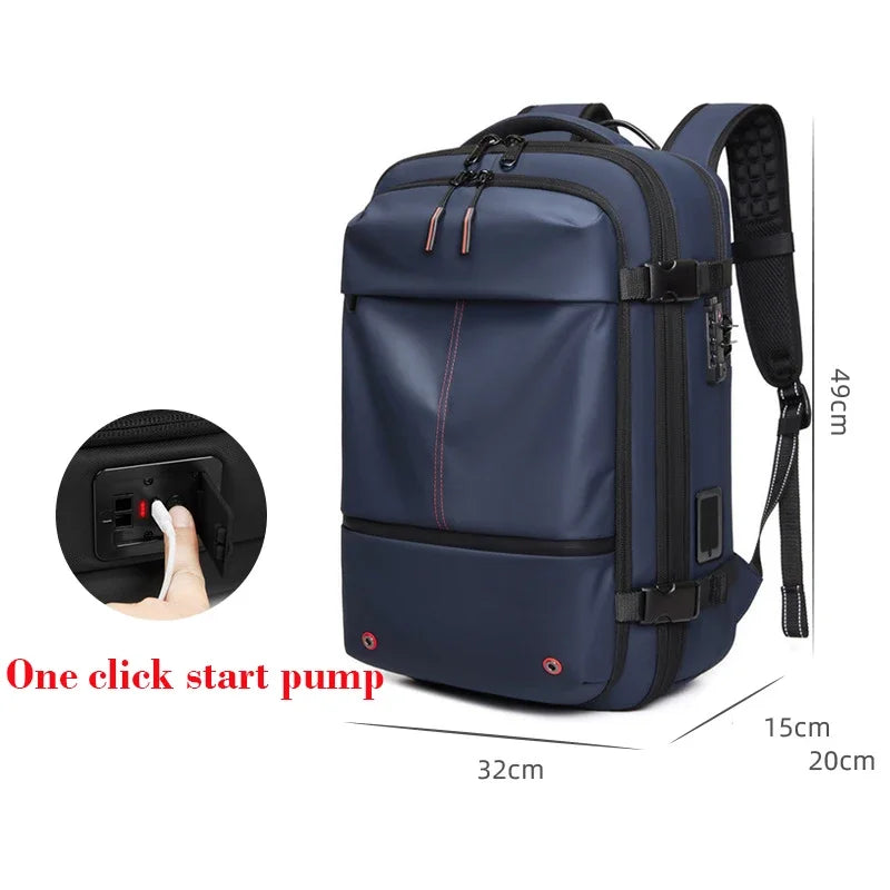 papari vacuum compression backpack, reis slim, draag minder, beleef meer!