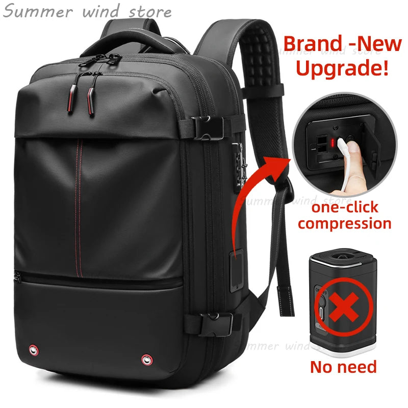 papari vacuum compression backpack, reis slim, draag minder, beleef meer!