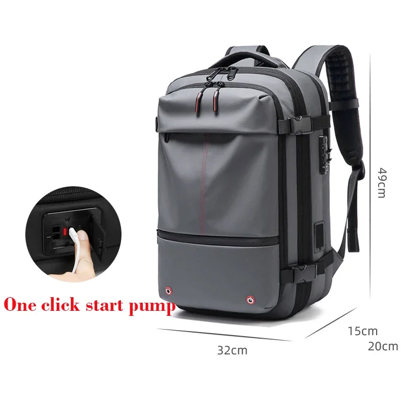 papari vacuum compression backpack, reis slim, draag minder, beleef meer!