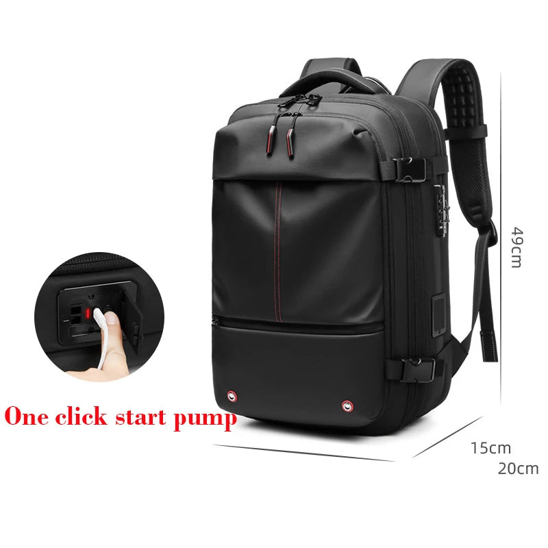 papari vacuum compression backpack, reis slim, draag minder, beleef meer!